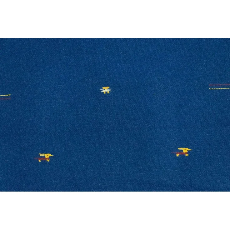 Kelim Teppich - Trendy 180x120 cm - blau – Bild 2