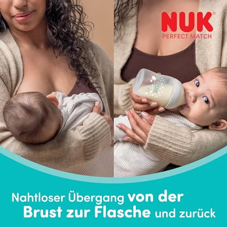 NUK Perfect Match Babyflasche | 3+ Monate | 260 ml | Anti-Kolik-Babyflasche | PP | Temperature Control Anzeige | Disney Tigger | 1 Stück – Bild 4