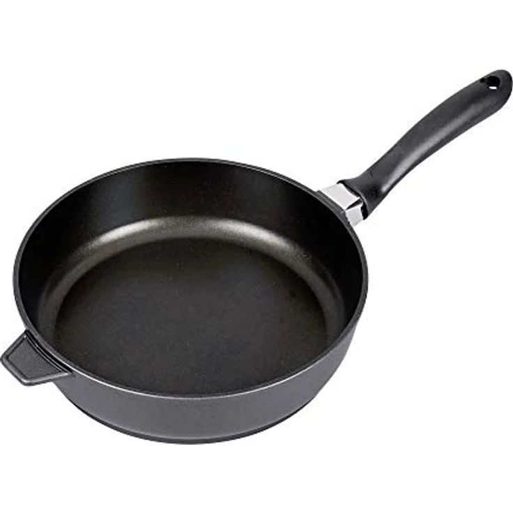 Krüger Bratpfanne Aluguss Pfanne tief LEIPZIG, Aluminiumguss (1-tlg), hochwertige Antihaft-Versiegelung, tiefe Ausführung – Bild 3