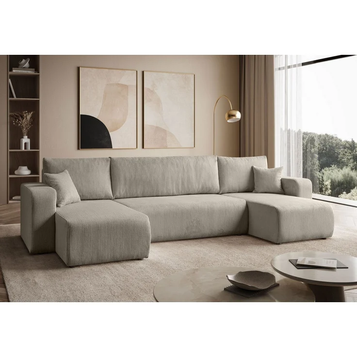 Lookway Big-Sofa PRESTIGE U-Form Couch, mit Bettfunktion und Bettkasten – Bild 5