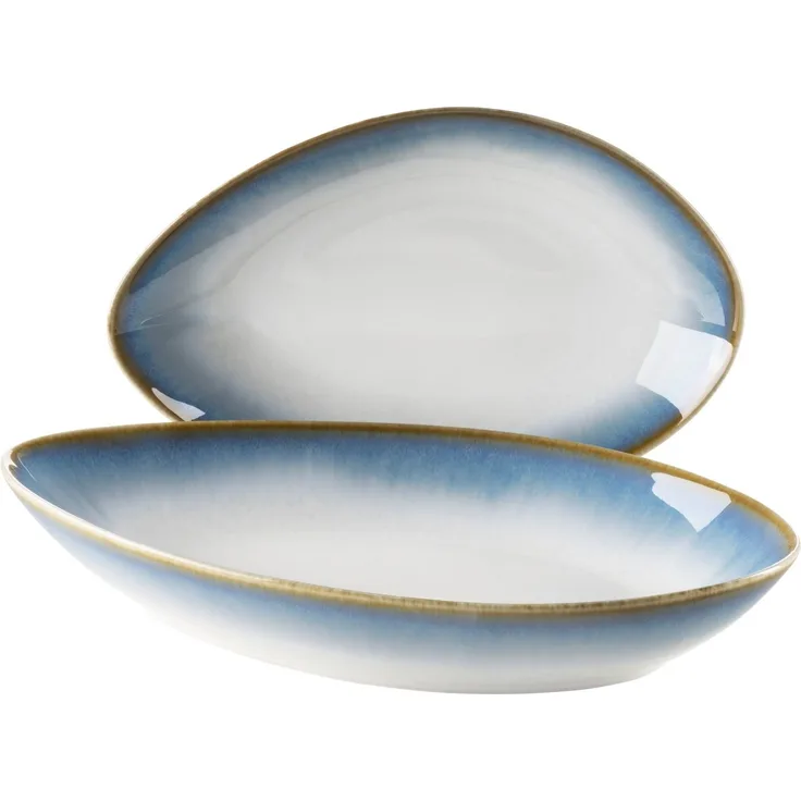 Mäser 931994 La Sinfonia Servierschalenset BLAU, weiß/blau, 2-teilig (1 Set)