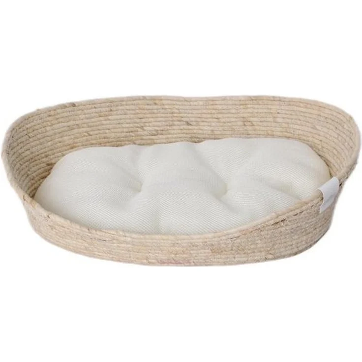 Dehner Tierbett Premium Kuschelbett Tiefer Schlaf, Naturmaterial, versch. Größen, exquisites, hochwertiges Hundebett / Katzenbett – Bild 4