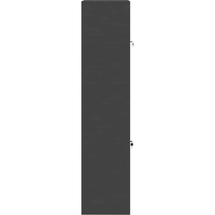 vidaXL Aufbewahrungsschrank 2 stk. Schwarz 80 x 40 x 175 cm Stahl 3438735 – Bild 9