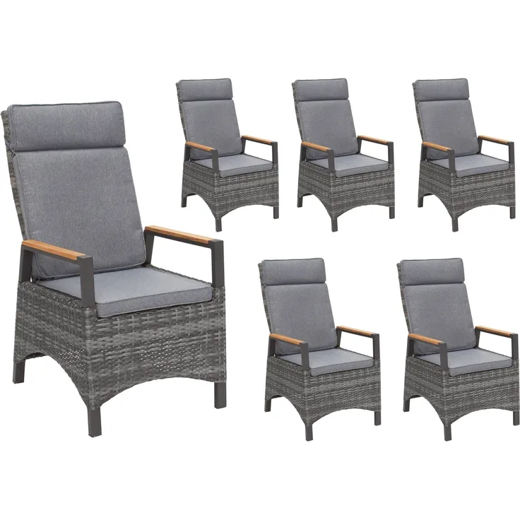 LC Garden »Keramo« Gartenstuhl natur-grau