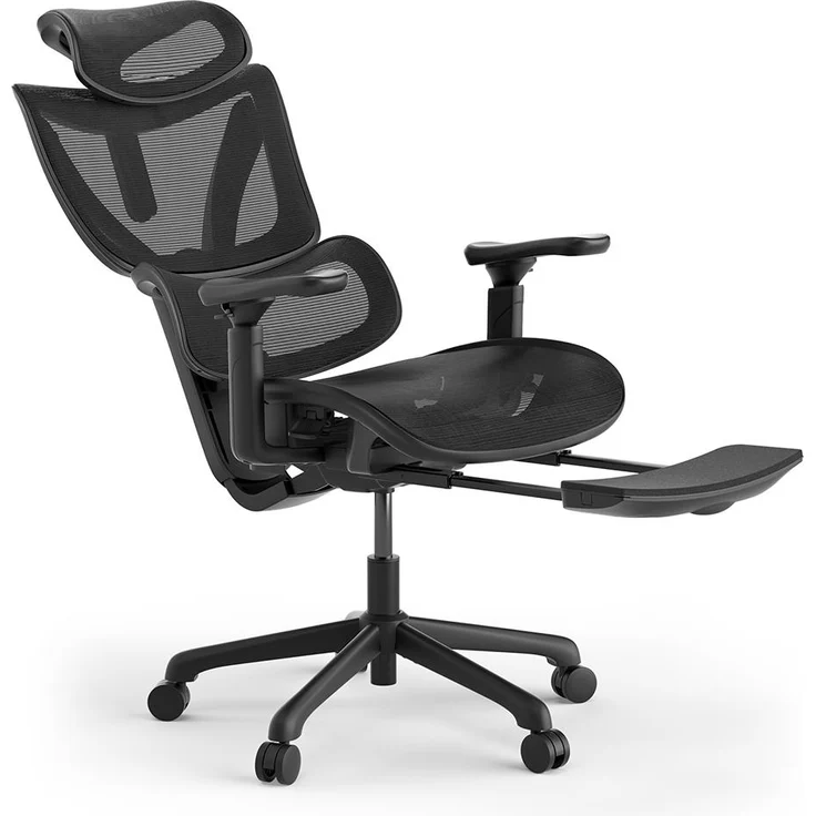 ACGAM CG-5245M Gaming Bürostuhl: Ergonomisch, 4-Neigungswinkel, 136kg, 3D-Armlehnen, Mesh, Gewichtssensor