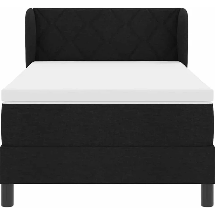 vidaXL Boxspringbett mit Kopfteil Schwarz 100 x 200 cm Stoff 3340075 – Bild 7