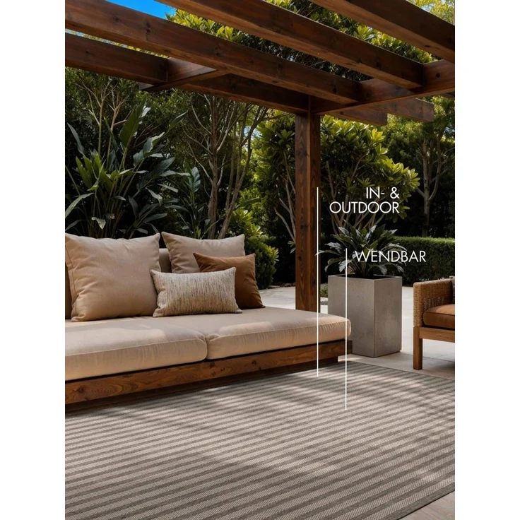 Ted Baker Teppich Linley, Wendeteppich, rechteckig, Höhe: 8 mm, Designteppich, Wetterfest, Pflegeleicht, Modern, Wohnzimmer, Terrasse – Bild 3
