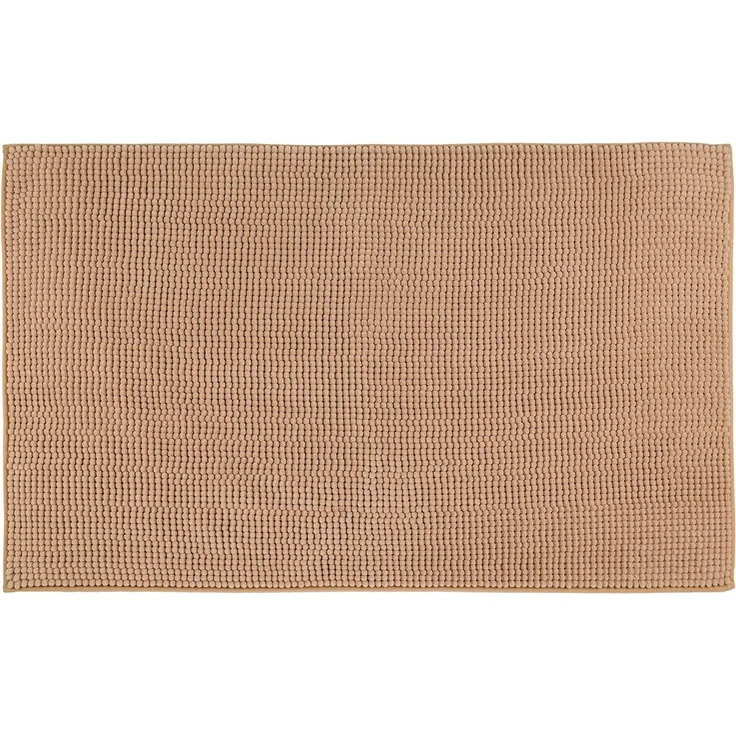 Gözze Badematte Chenille, Höhe 15 mm, rutschhemmend beschichtet, fußbodenheizungsgeeignet, Polyester, rechteckig, Badteppich, Uni Farben, besonders weich durch Microfaser, waschbar
