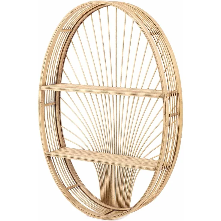 KidsDepot Messa Rattan Wandregal Holz natur