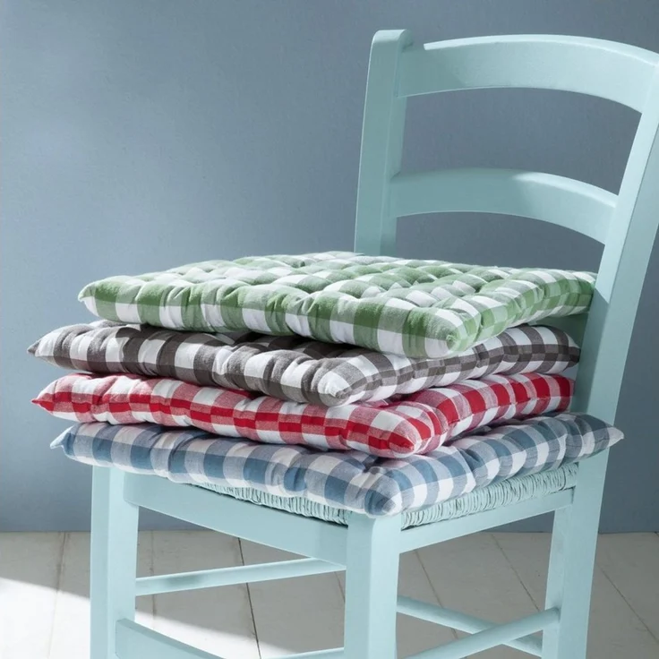 REDBEST Stuhlkissen Stuhlkissen "Nashville" 2er-Pack, Karo – Bild 2