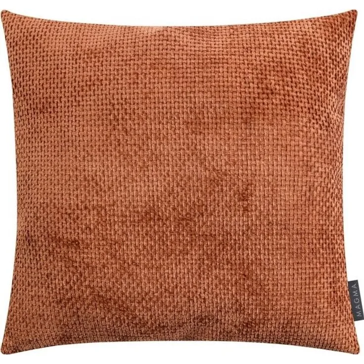 Magma Heimtex Dekokissen ARLO Kissen 45x45, Luxuriöses Zierkissen mit samtiger Struktur in zeitlosem Design