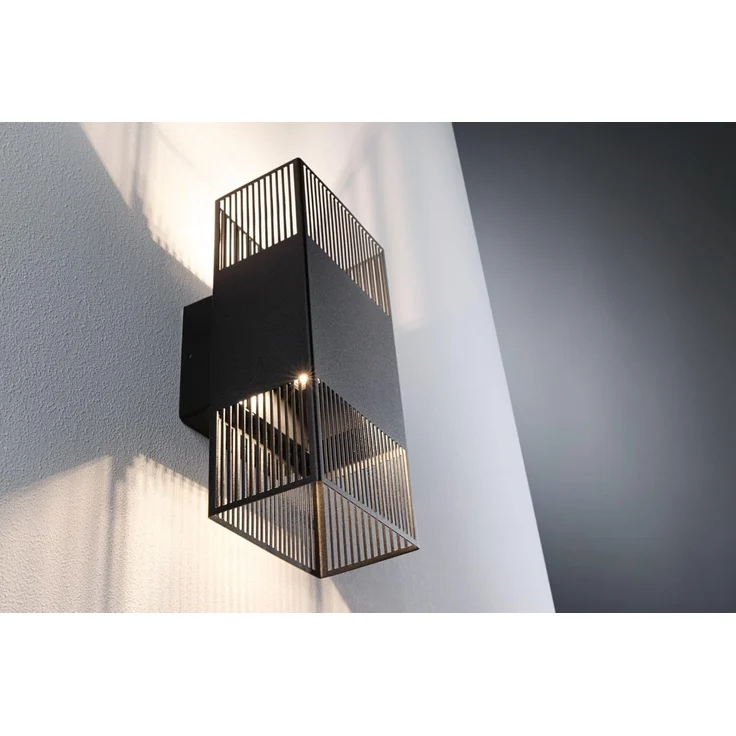 Paulmann 71251 LED Wandleuchte Tharin Schwarz 3000K IP44 – Bild 10