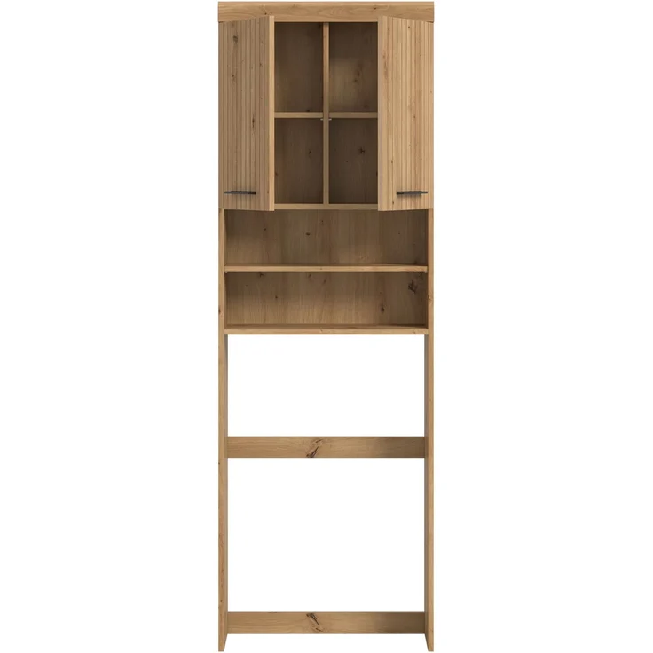 Waschmaschinenumbauschrank >Scout< in Artisan Eiche Dekor - 63x191x24cm (BxHxT) – Bild 3
