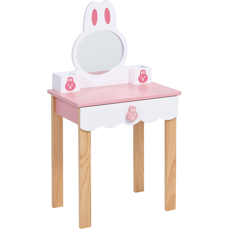 Kinderschminktisch mit Stuhl LENAH Rosa – Bild 5