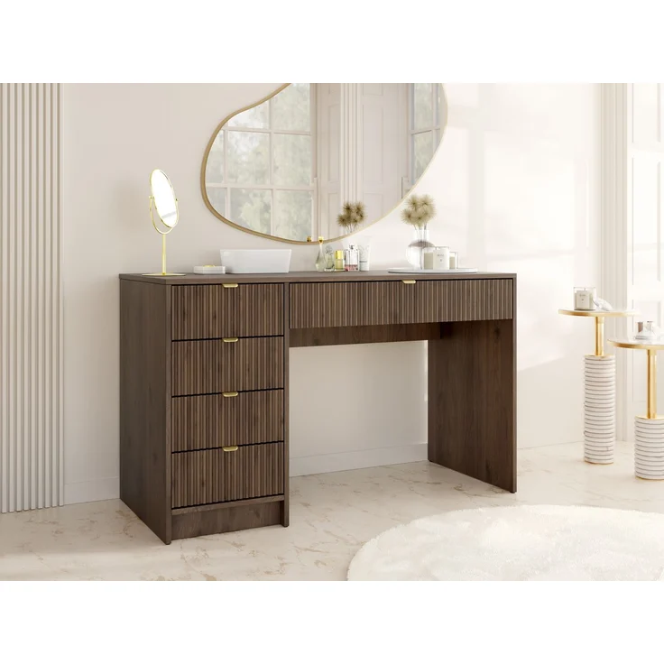 Schreibtisch / Schminktisch Tireno (Farbe: Nuss Okapi) – Bild 1