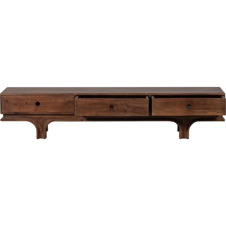 WOOOD Lowboard Staes TV-Board, TV-Kommode, drei Schubladen, H 37 cm x B 180 cm
