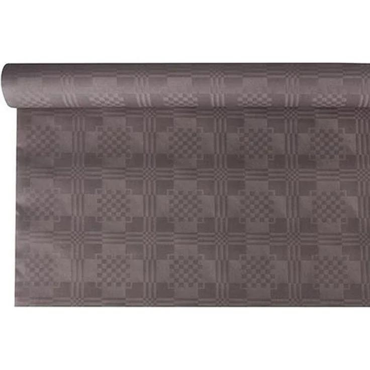 Papiertischtuch mit Damastprägung 6 m x 1,2 m grau – Bild 3