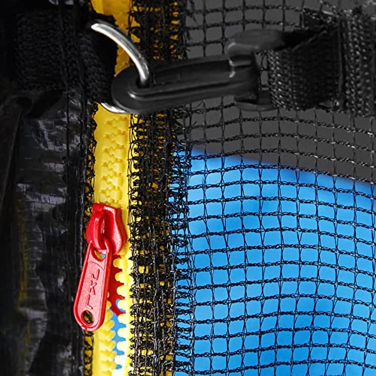 Monzana® Sicherheitsnetz Trampolin Ø 244 cm, reißfestes, UV-beständiges Netz mit verstärkter Struktur und sicherem Eingang – Bild 6