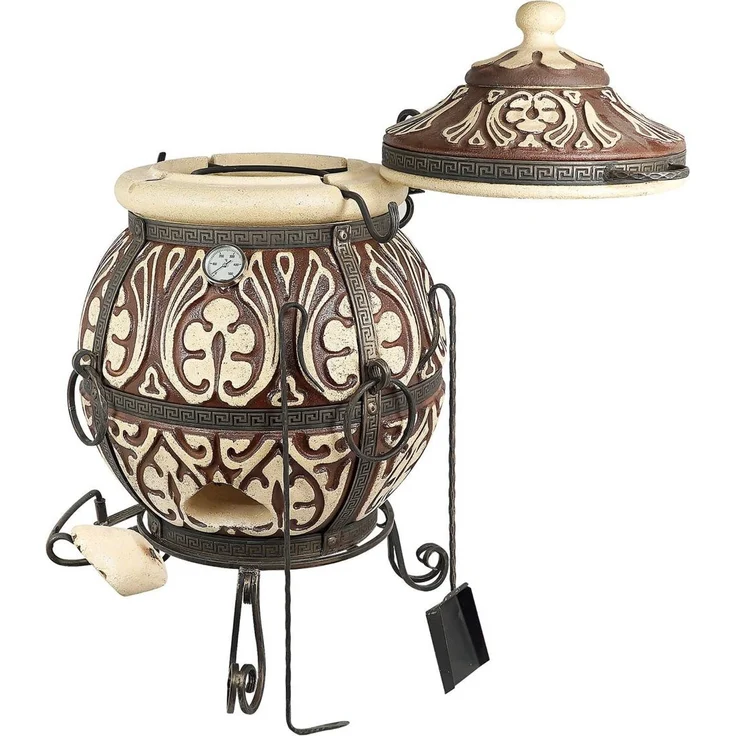 Tandoor Attika Lehmofen aus Schamott mit Zubehör Classic 7-teilig – Bild 3