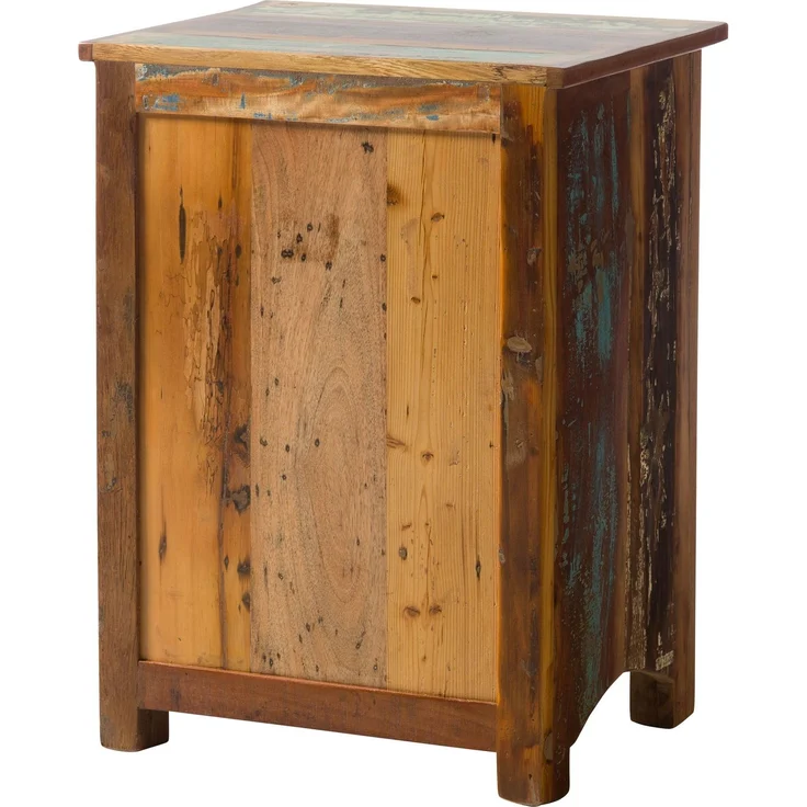 Nachttisch Altholz 55x40x75 mehrfarbig lackiert NATURE OF SPIRIT #132 – Bild 9