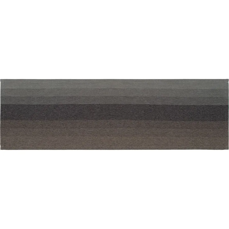 GÖZZE Tischläufer CAPRIO taupe LB 140x40 cm braun Tischdecke Tischband