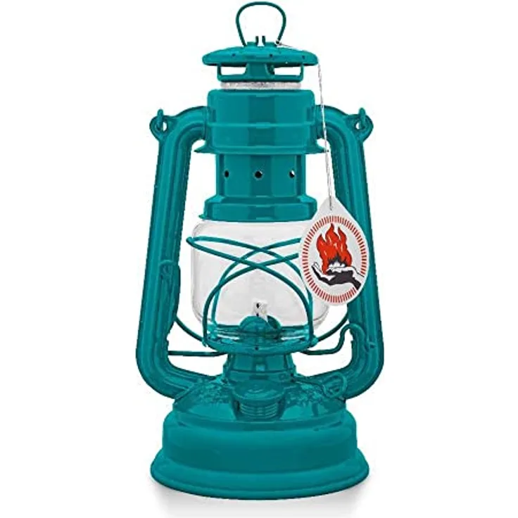 Feuerhand Sturmlaterne Baby Special 276 15 x 26,5 x 13,5 cm teal blue