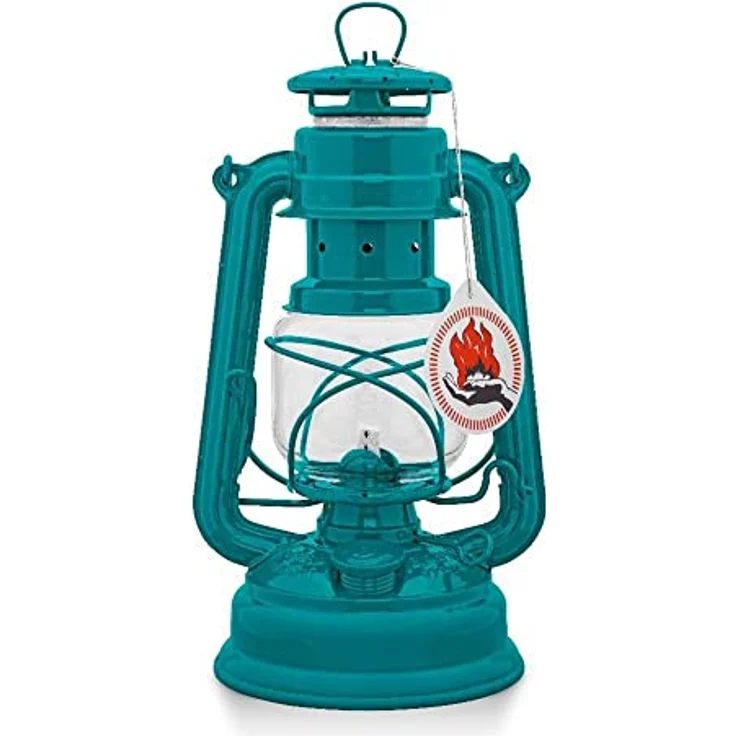 Feuerhand Sturmlaterne Baby Special 276 15 x 26,5 x 13,5 cm teal blue – Bild 1