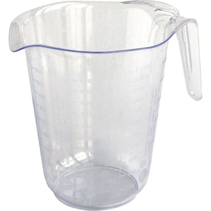Messbecher 1l Kunststoff Transparent Messkanne Füllvolumen 1 Liter Literbecher – Bild 3