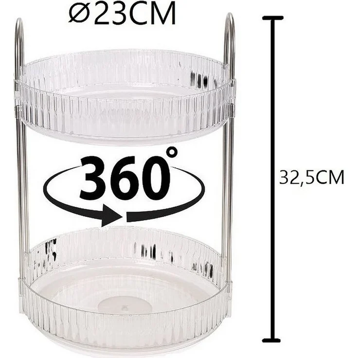 Make Up Kosmetik Schminktisch Bad Organizer 360° Drehbar Cheffinger CF5028 – Bild 1