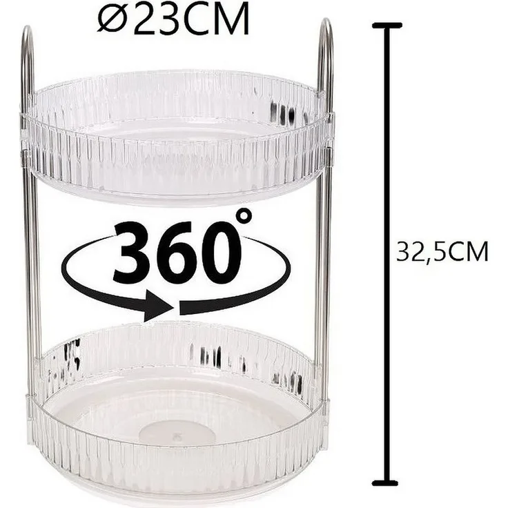 Make Up Kosmetik Schminktisch Bad Organizer 360° Drehbar Cheffinger CF5028