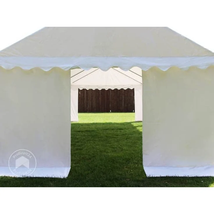 Party-Zelt Festzelt 4x6 m Garten-Pavillon -Zelt PVC Plane 700 N in weiß Wasserdicht – Bild 7