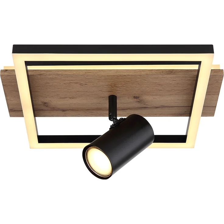 LED Deckenleuchte, Holzoptik, Hintergrundbeleuchtung – Bild 10