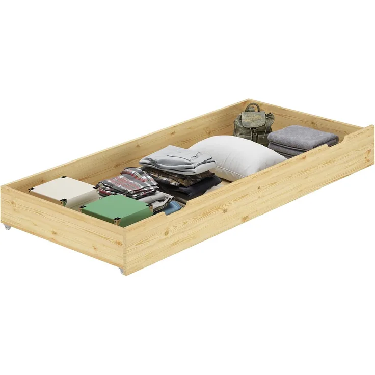 Erst-Holz Bettkasten - Kiefer Natur - 90.10-S4