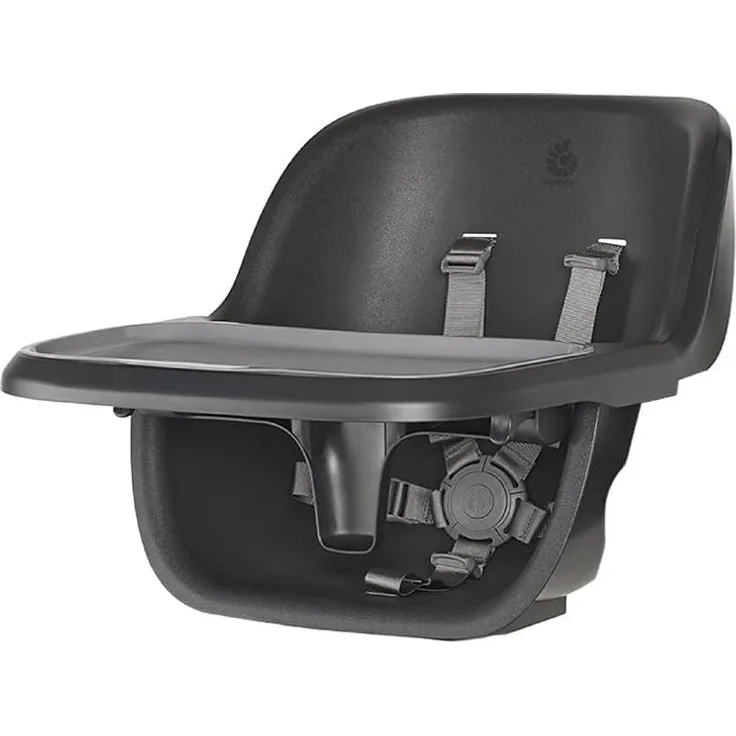 Ergobaby Evolve Ergonomischer Babysitz + Tablett, Zubehör für den Ergobaby Evolve Hochstuhl, Babystuhl ergonomisch Mitwachsend ab 6 Monate bis 3 Jahre (ca. 15kg), Dark Wood