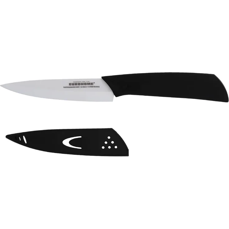 EUROHOME Allzweckmesser Messer aus Keramik mit Schutzhülle für einen präzisen Schnitt, Keramikmesser mit ergonomischem Griff - Kochmesser – Bild 3