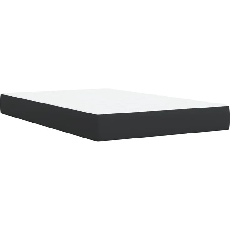 vidaXL Boxspringbett mit Matratze Schwarz 120x200 cm Kunstleder 3288416 – Bild 9