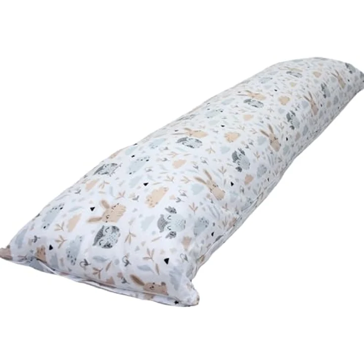 EMI & SAM Stillkissen Bezug Ersatzbezug 40x145cm für Seitenschläfer, 21L. Waldfamilie - Bezug – Bild 2