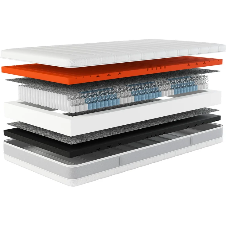 Hn8 Taschenfederkern-Matratze "Sleep Balance TFK", H2/H3, 90 x 200 cm, Höhe: ca. 24 cm – Bild 4