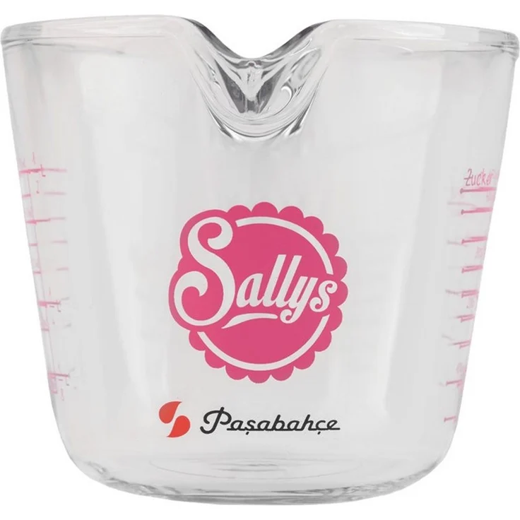 Sallys Messbecher für 500 ml oder 1 Liter Fassungsvermögen, Rutschfester Griff – Bild 2