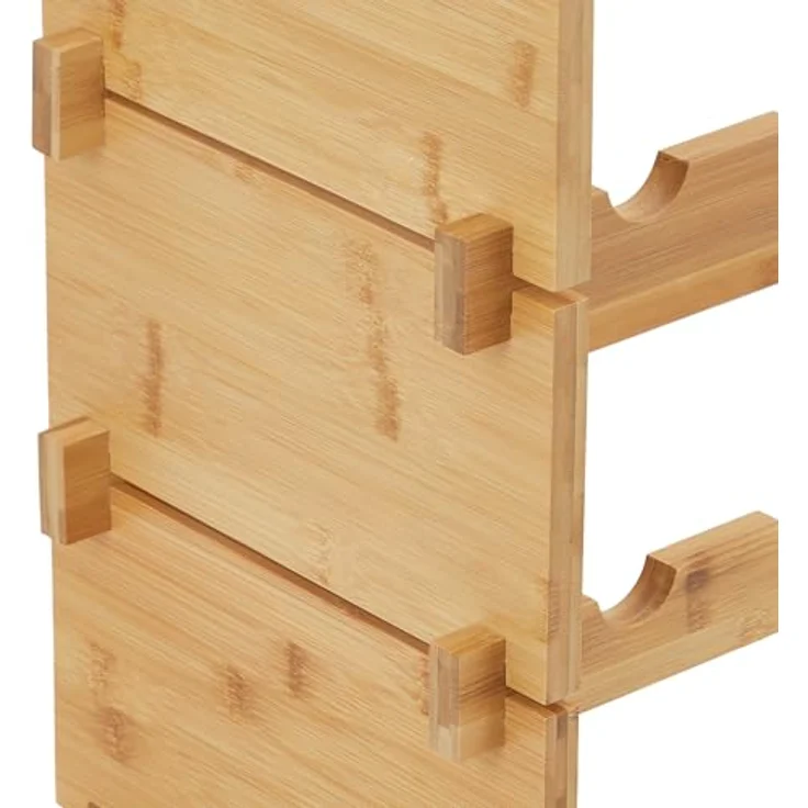 GarveeHome Weinregal Wein Regal Bambus Stapelbar Flaschenregal Flaschenständer AA-Qualität Ohne Schrauben, Platzsparend Für Keller, Bar, Küche & Esszimmer – Bild 7