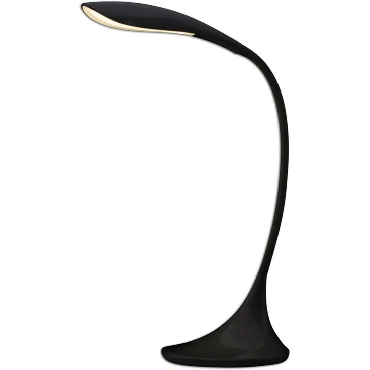 näve LED Tischleuchte Alf, Dimmfunktion, mehrere Helligkeitsstufen, LED fest integriert, Warmweiß, Dimmbar, incl. Trafo, Toufunktion, schwarz, Höhe flexibel bis 37,5cm