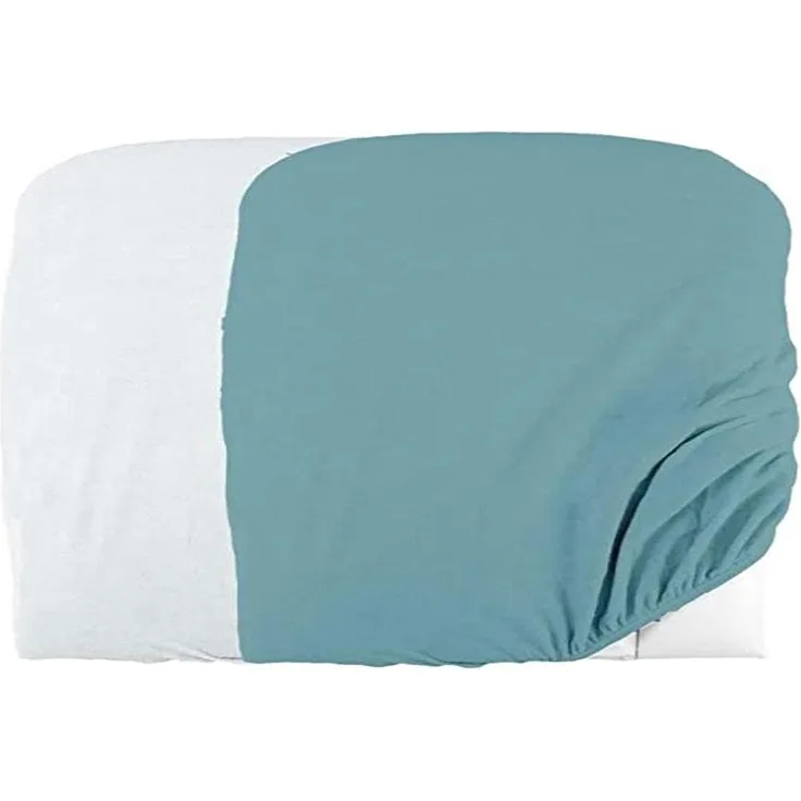 Domiva Wickelunterzüge, 50x75 cm, Frottee, Polycotton, Weiß/Nile, 2 Stück