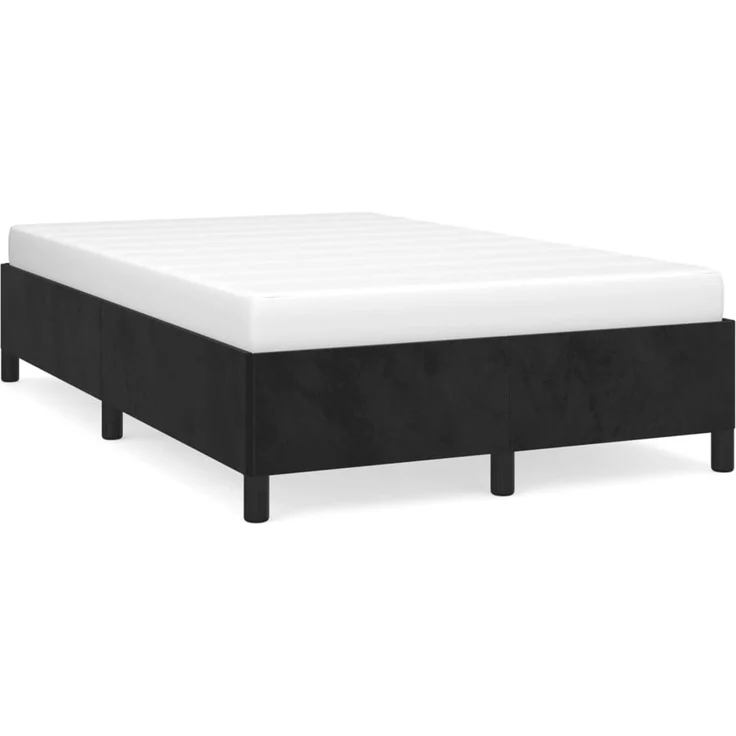 vidaXL Bettgestell ohne Matratze Schwarz 120x190 cm Samt 3269653 – Bild 2