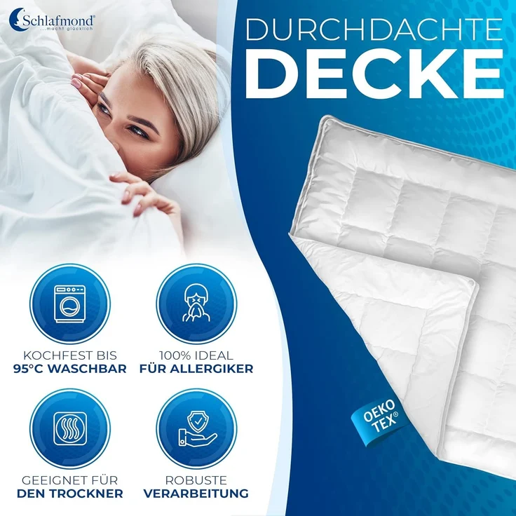 Schlafmond Medicus Clean 4-Jahreszeitendecke 135 x 200 cm – Bild 5