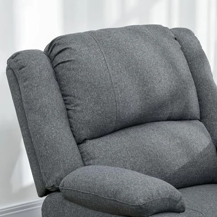 HOMCOM Relaxsessel mit Liegefunktion, Liegesessel bis 150 kg Belastbar (Fernsehsessel, 1-St, Ruhesessel), für Wohnzimmer, Schlafzimmer, Braun – Bild 10