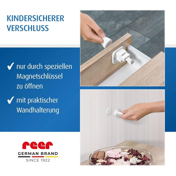 Reer Magnetschloss mit Montagehilfe – Bild 4