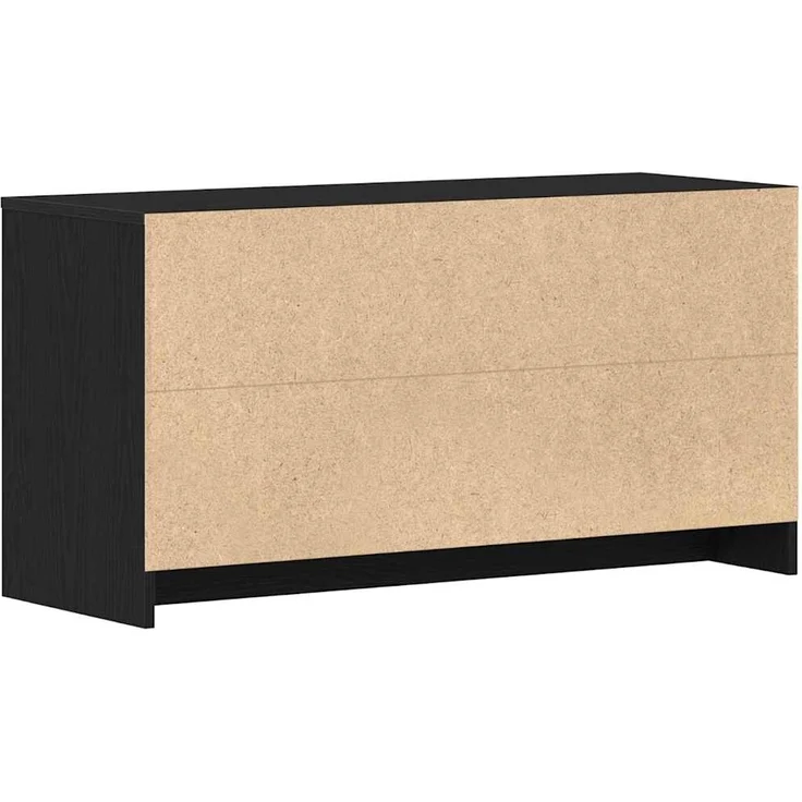 vidaXL TV-Schränk Schwarz Eichen-Optik 102 x 37,5 x 52,5 cm 862707 – Bild 5