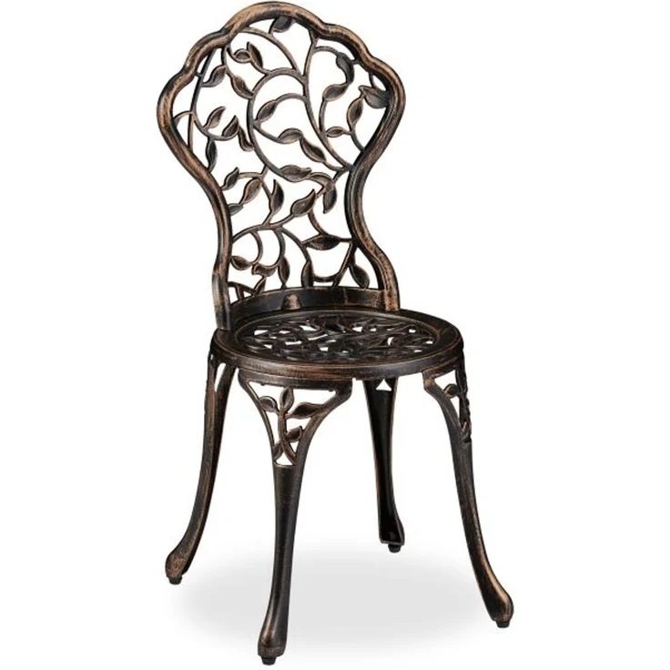 Balkonmöbel Set, 3-teilig, im antiken Design, Schwarz-bronze – Bild 10