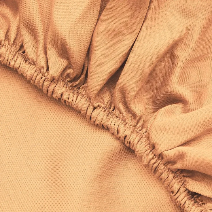 L'essentiel Maison 'Pale Orange' Ranforce King Spannbettlaken (FR) (IT) (ES) (DE), Hellorange, 200+30 x 160 cm – Bild 4