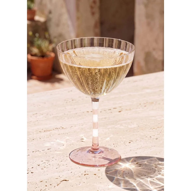 Hermia Concept 'BRD0148 - 4'lü' Eisbecher-Set (4-teilig), Rosa / Weiß, 10 x 10 x 15 cm, 280 ml – Bild 1